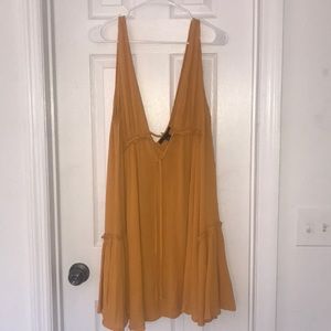 Boho, Flowy Yellow Dress